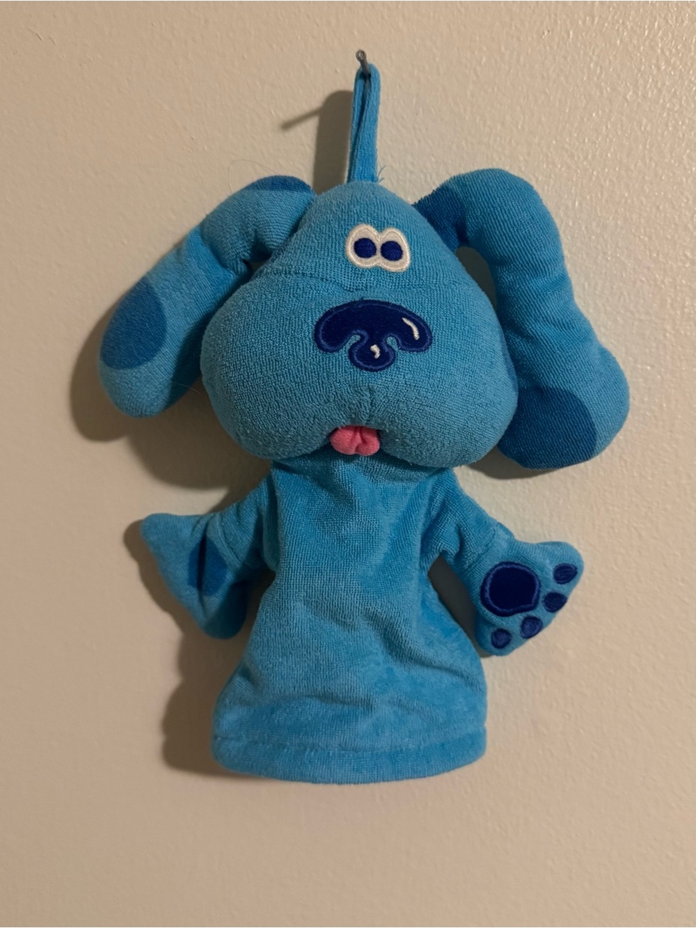 Vintage Blue's Clues 1999 Wash 'N Play Hand Puppet Plush Bath Buddies Puppydog
